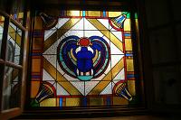  Vitral representando Escarabajo alado de la  tumba de Tutankamon - Particular - Buenos Aires 2009.-
cod:189