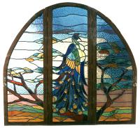  vitral pavo real en biombo.-
cod:184
