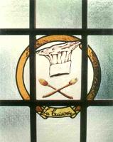  Entrada a una cocina en vidrio esmaltado a fuego - vitrales en puerta de vidrio repartido.-
cod:193