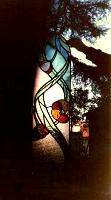  vitral con flores a�o 1992.-
cod:57