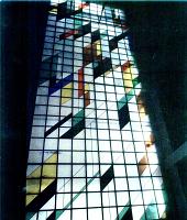  Vitrales en plafon de importantes dimensiones  (16 m. de largo por 7 mde ancho) realizados para el Banco Los Pinos en en aï¿½o 1980 - Buenos Aires.-
cod:85