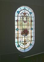  Nuevo vitraux ornamental de importantes dimensiones (3,40m x 1,50m ) diseñado para una antigua casa restaurada recientemente. Realizado en 2008. Temperley - Buenos Aires.-
cod:02