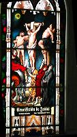  Vitrales Iglesia Parroquial Inmaculada Concepcion de Monte Grande - Crucifixion- Obra de Paul Rubens - realizado en 2013 - Pcia de Bs. As. - Argentina.-