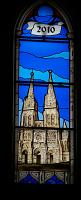  Vitral conmemorando el Bicentenario de la Revolucion de mayo de 1810- Basilica Nuestra Señora de Lujan -  Año 2010 -Iglesia Parroquial Inmaculada Concepcion de Monte Grande - Pcia de Bs. As. - Argentina.-