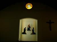  Vitral instalado en el Templo -
Capilla Nuestra Seï¿½ora del Rosario de Pompeya en Tigre - Dioscesis de San Isidro - Buenos Aires.-