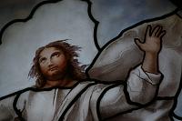  La Transfiguracion de Rafael - Vitral realizado para la Iglesia Parroquial Nuestra señora de Lourdes de La Union  - Ezeiza - Buenos Aires 2011.-