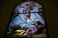  La Transfiguracion de Rafael - Vitral realizado para la Iglesia Parroquial Nuestra señora de Lourdes de La Union  - Ezeiza - Buenos Aires 2011.-