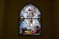  La Transfiguracion de Rafael - Vitral realizado para la Iglesia Parroquial Nuestra señora de Lourdes de La Union  - Ezeiza - Buenos Aires 2011.-