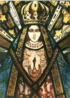  Virgen de Lujan - ( detalle ) Vitraux -  Avellaneda aprox. a�o 1985