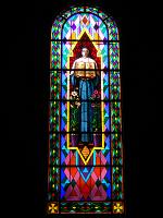  Vitraux de la co-fundadora de la congregacion: Marie Louise Elise Cestac- (otra vista) vitrales realizados en Art Deco- Siervas de Maria de Anglet - Llavallol - Buenos Aires.-